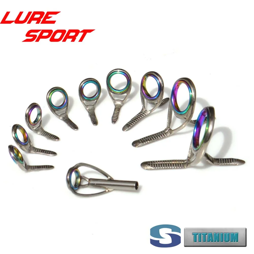 

Titanium Frame Rainbow LS ring 9pcs 10pcs Guide Top set TiXQRSG10 Cast Rod Building Component Repair DIY Accessory Seaguide