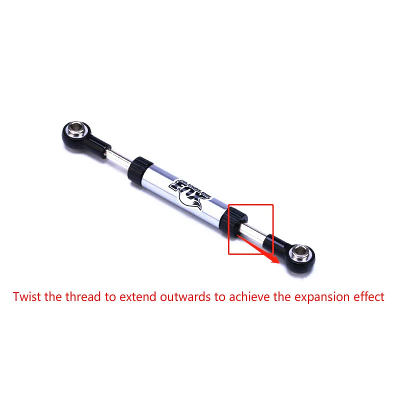 Yfan-varilla de dirección ajustable para SCX10 D90, control remoto de simulación, coche de escalada, 1 unidad, TRX4 1/10