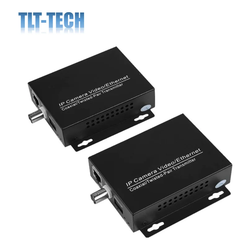 

IP Extender Over Coax 1Pair IP HD Network Coaxial Transmission Extender Adopt Q9 Coaxial Cable Port,Plug And Play EOC Converter