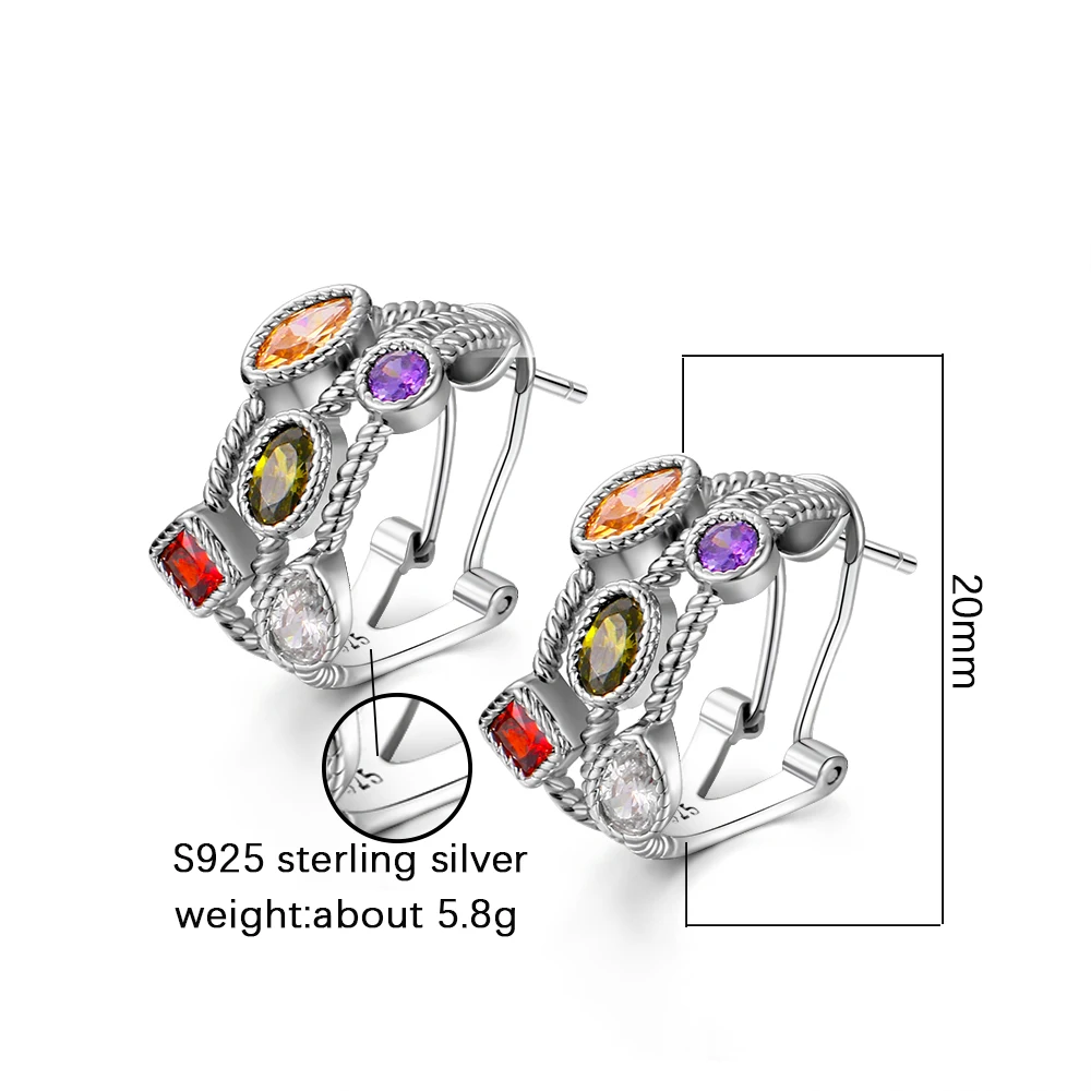 S925 Sterling Silber Schmuck Ohr Nägel Ohr schnalle Retro Hohl Mode frauen Ohrringe für Party Geburtstag Geschenk