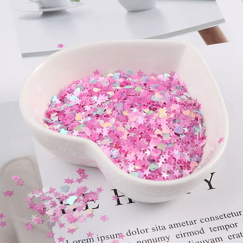 Ultrathin 3mm Star Heart Moon Sequins Nail Art Glitter Mini Paillettes Eo-Friendly PET Sequin Nails Decoration Manicure Material