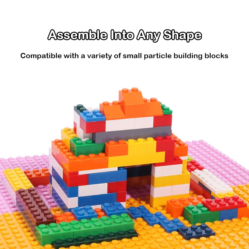 32x32 Dots Double Sided Baseplate for Building Brick 16x16 City Classic Block Plates DIY Plastic Small Block Assembly Part Toy