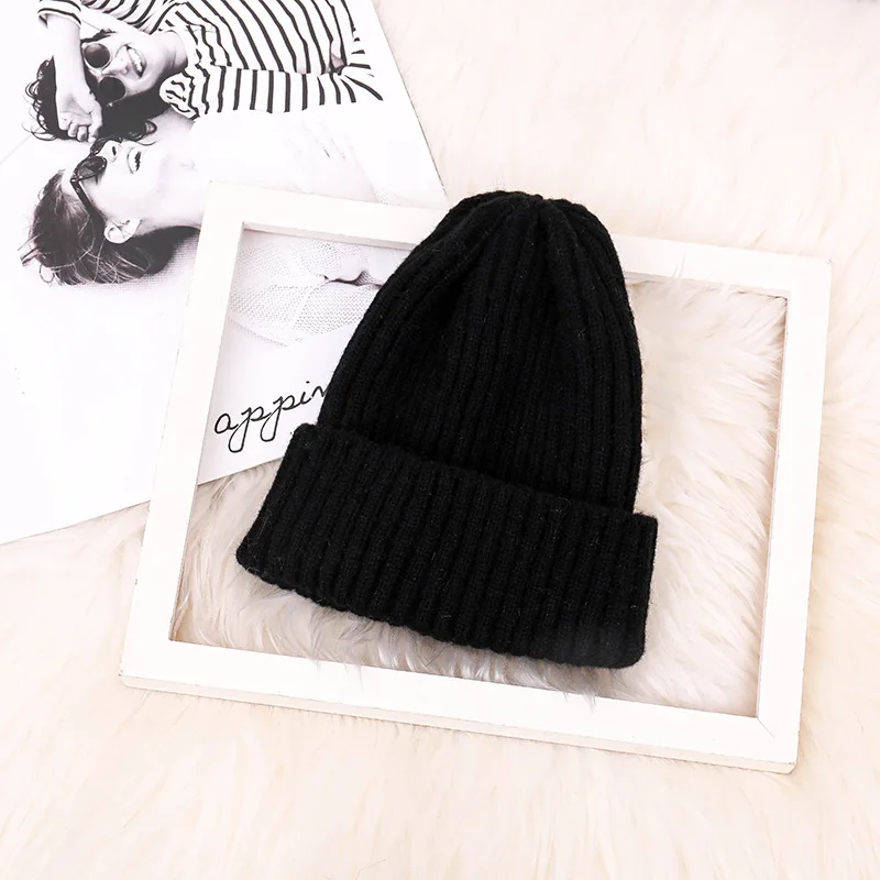 New Mohair Men and Women Curled Knitted Hats Fashion Classic Outdoor Outing Windproof Warm Woolen Hat