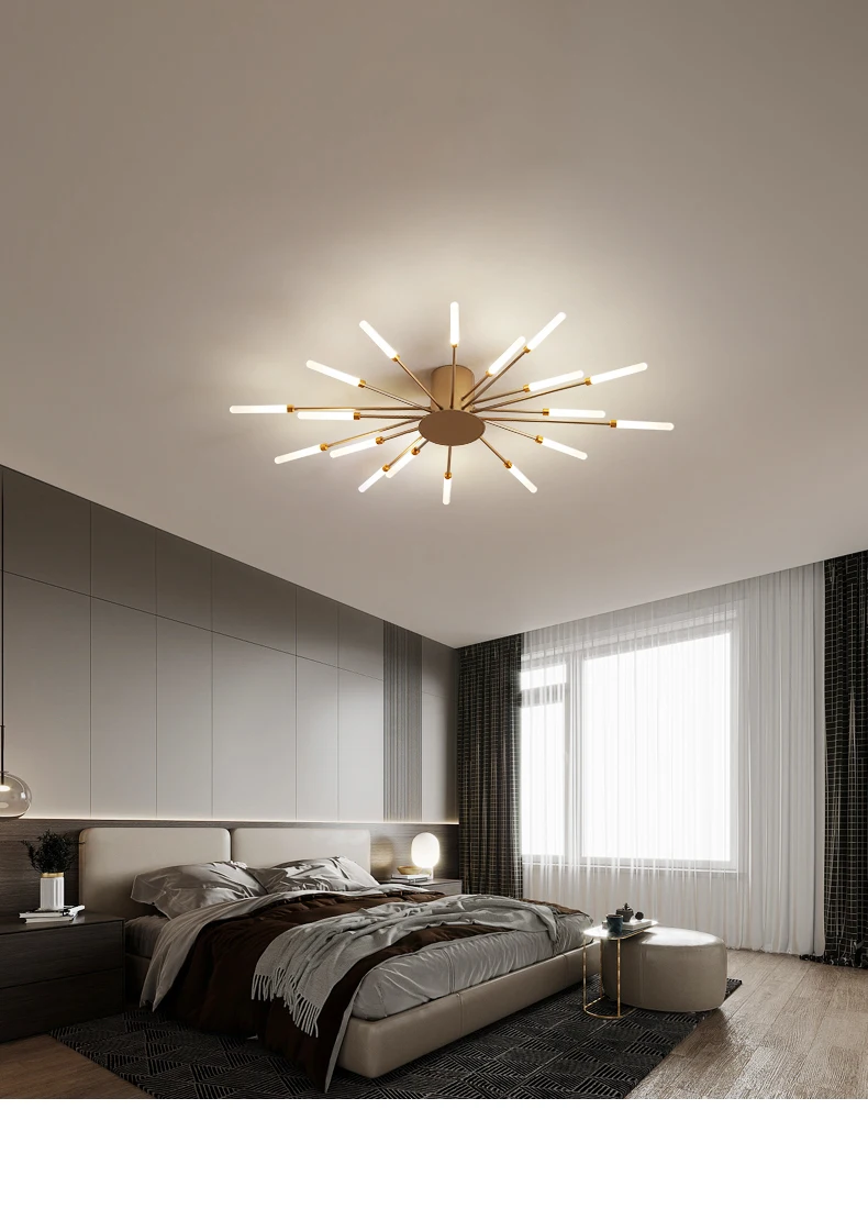 Fireworks Led Chandelier For Living Room Bedroom Home chandelier Modern Led Ceiling Chandelier Lamp Lighting chandelier