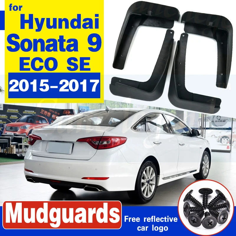 

Брызговики передние и задние для Hyundai Sonata ECO SE 2015-2017, i45 LF, 4 шт., аксессуары для брызговиков