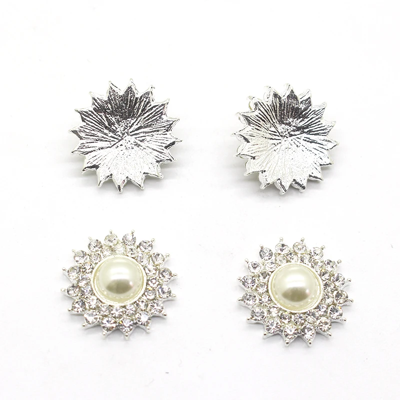 High-end simple 10 pieces exquisite ladies jewelry diy wholesale price crystal pearl wedding accessories diamond crafts products