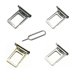 For Apple iphone 11 Pro/11 Pro Max Dual SIM Card Tray Sim Card Holder With Free Eject Pin Silver Grey Gold Green Color