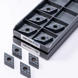 10pcs Carbide Inserts Lathe DNMG150604-TF DNMG150608-TF IC907 IC908 Turning Tool Cutter Cutting CNC Tools DNMG 150604 150608