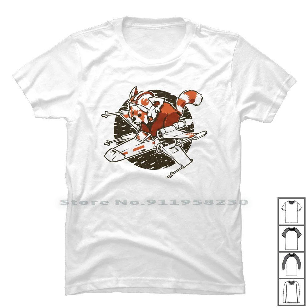 Red Panda , Standing By T Shirt 100% Cotton Luke Skywalker Standing Walker Stand Panda Wars Tan Red Pan St