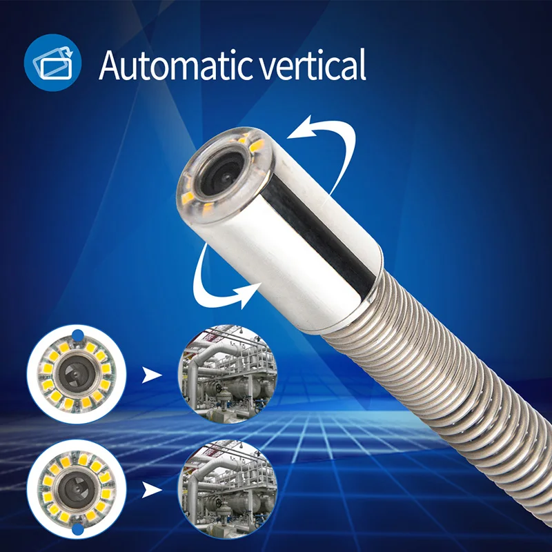 9 Inch Rioolbuis Inspectie Camera Waterdicht IP68 Sanitair Camera Dvr Recorder Pijpleiding Drain Industriële Endoscoop Snake Cam