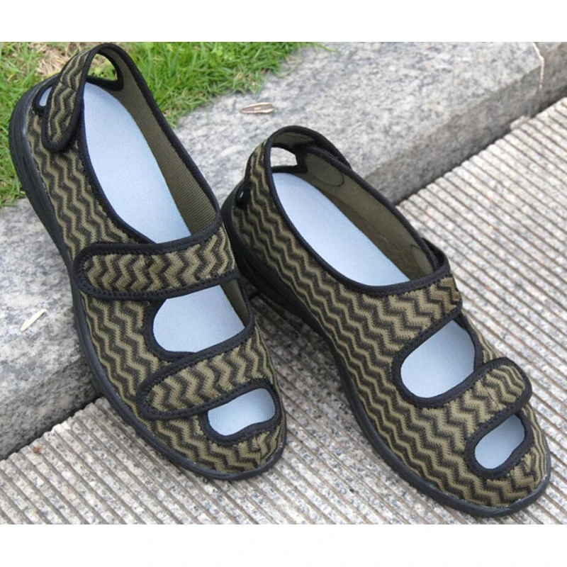 Gout foot swollen shoes summer foot fat thumb eversion instep high diabetes shoes enlarged and widened postoperative care shoes