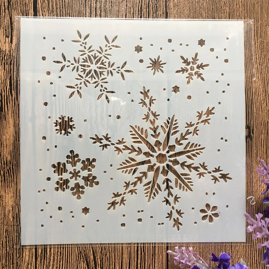 Snowflake Snow DIY Craft Layering Stencils Wall Painting Scrapbooking Stamping Embossing Album Paper Card Template