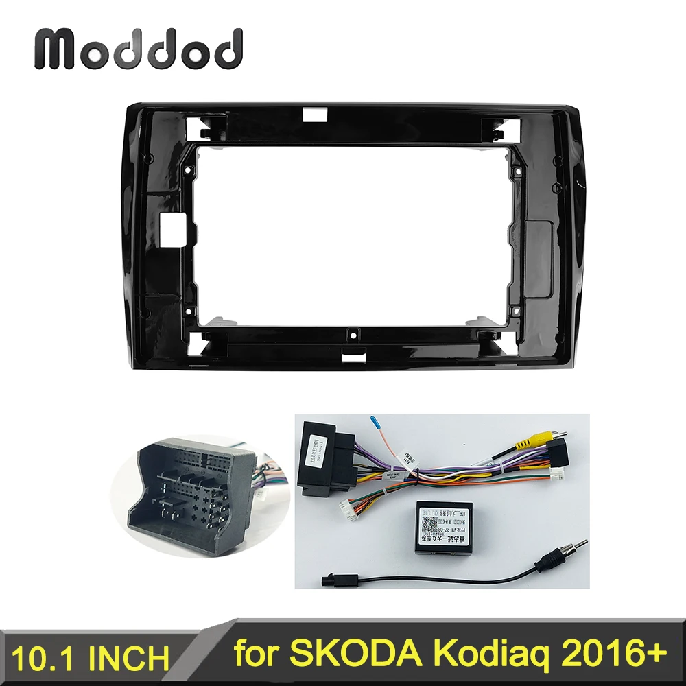 10.1 Inch Car Radio  Fascia Fit for SKODA KODIAQ 2017 Stereo Panel Audio Installation Dash Mount Kit Frame GPS Bezel Face Plate