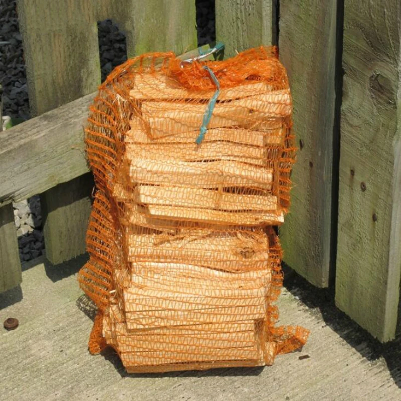 

Firewood mesh bags Fruit and vegetable mesh bag woven mesh pouch