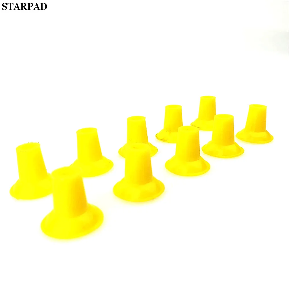 10pcs for Electro-pneumatic Valve Cup Grinder Mill Rubber Suction Cup Car Repair Valve Black and Yellow 4CM / 3CM / 2.5CM