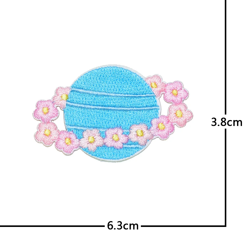 Fruit planet cute animals Patch for Clothing Iron on Embroidery Applique Cute Fabric Badge DIY phone case Apparel Accessories