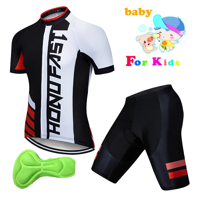 Kid Cycling Jersey Set Summer Cycling Jersey Set Breathable Team Racing Sport Bicycle Jersey Cycling Clothing Short Bike Jersey