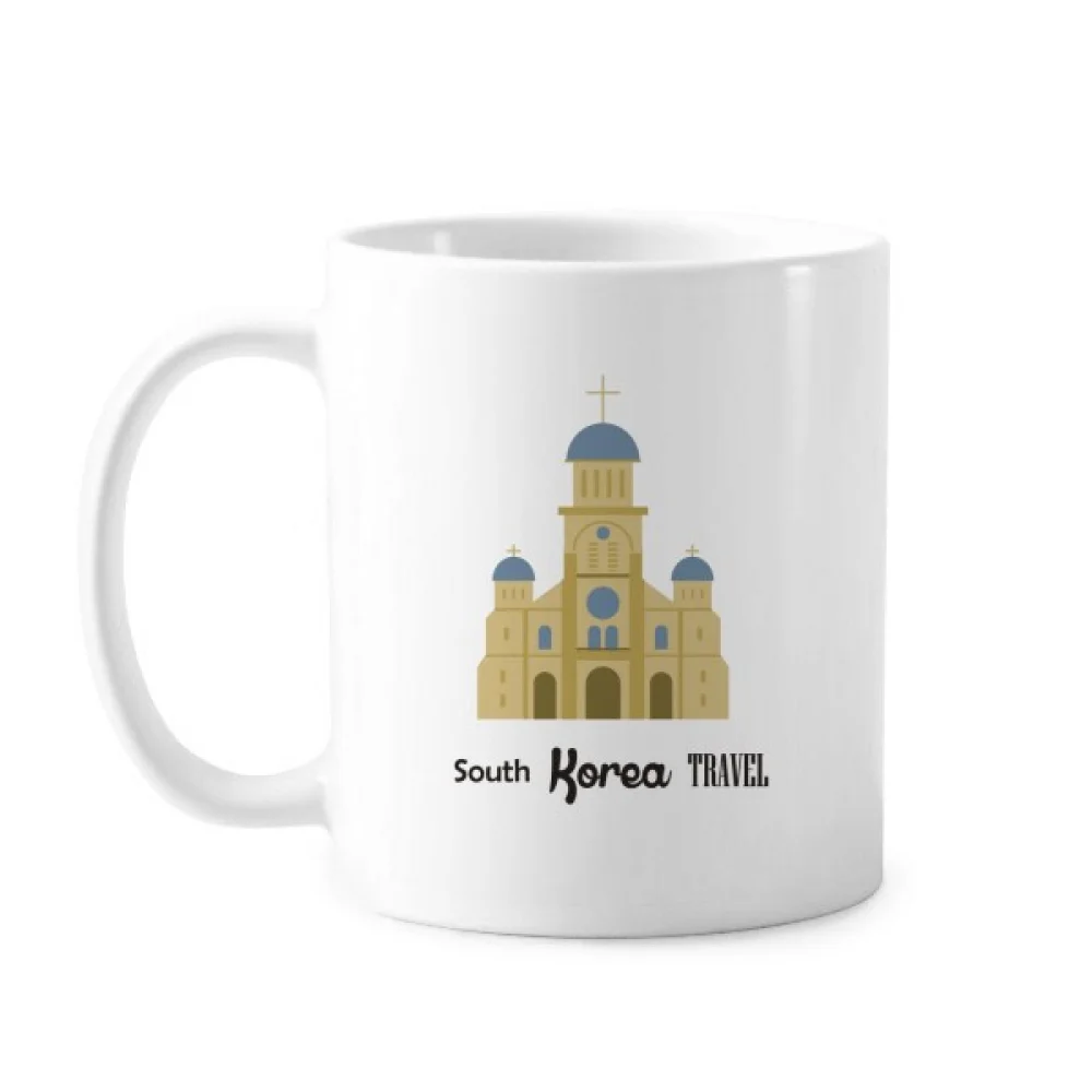 

South Korea Landmarks The Church Classic Mug White Pottery Ceramic Cup Gift With Handles 350 ml