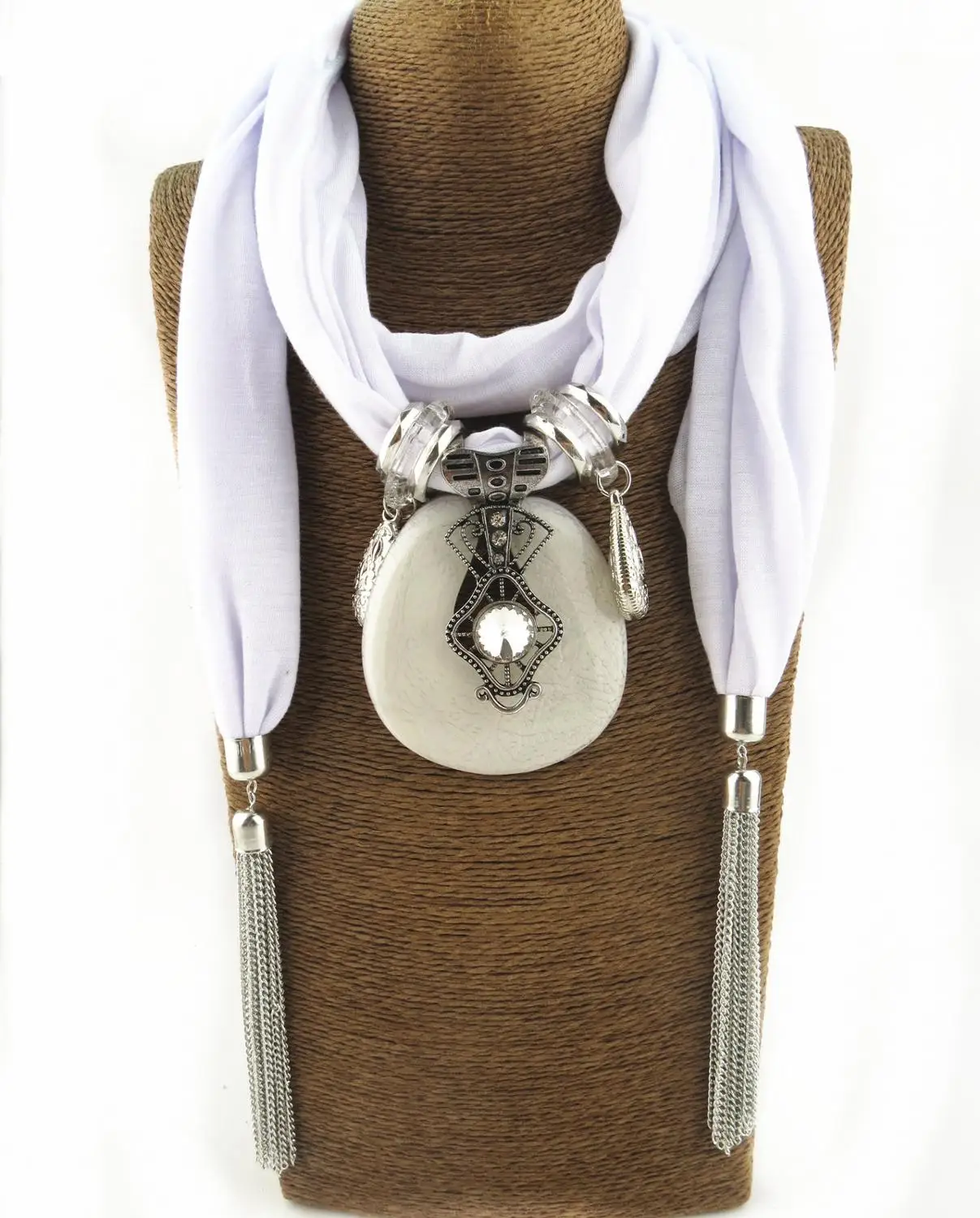 Collar con colgante para mujer, joyería de varios estilos, bufanda Bohemia, accesorios para Hijab, tiendas