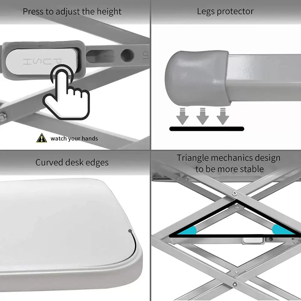 Table pliante d\'extérieur portable, camping, pique-nique, tourisme, balcon, jardin, étanche, durable, équipement de camping