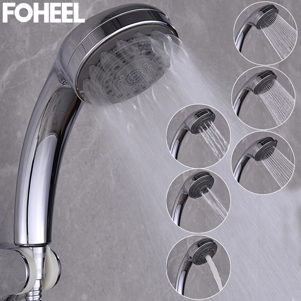 FOHEEL Multifunction Adjustable High Pressure Shower Head Water Saving SPA Family House Bathroom Necessories Easy to Use