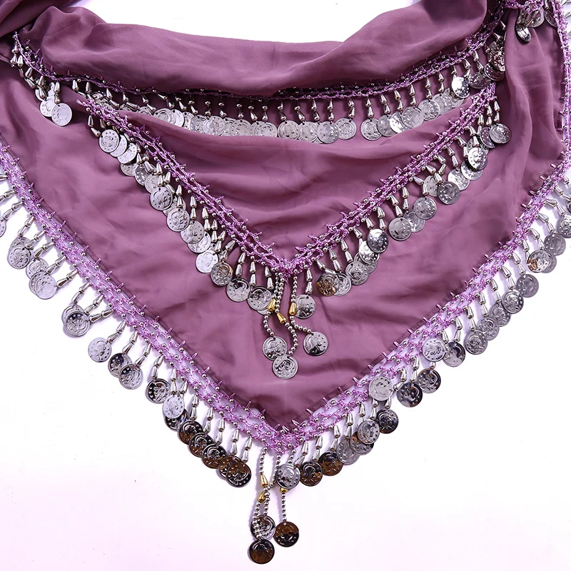 2021Belly Dance Hip Belt Taille Egypte Driehoek Zilveren Ketting Sjaal Vrouwen BM201