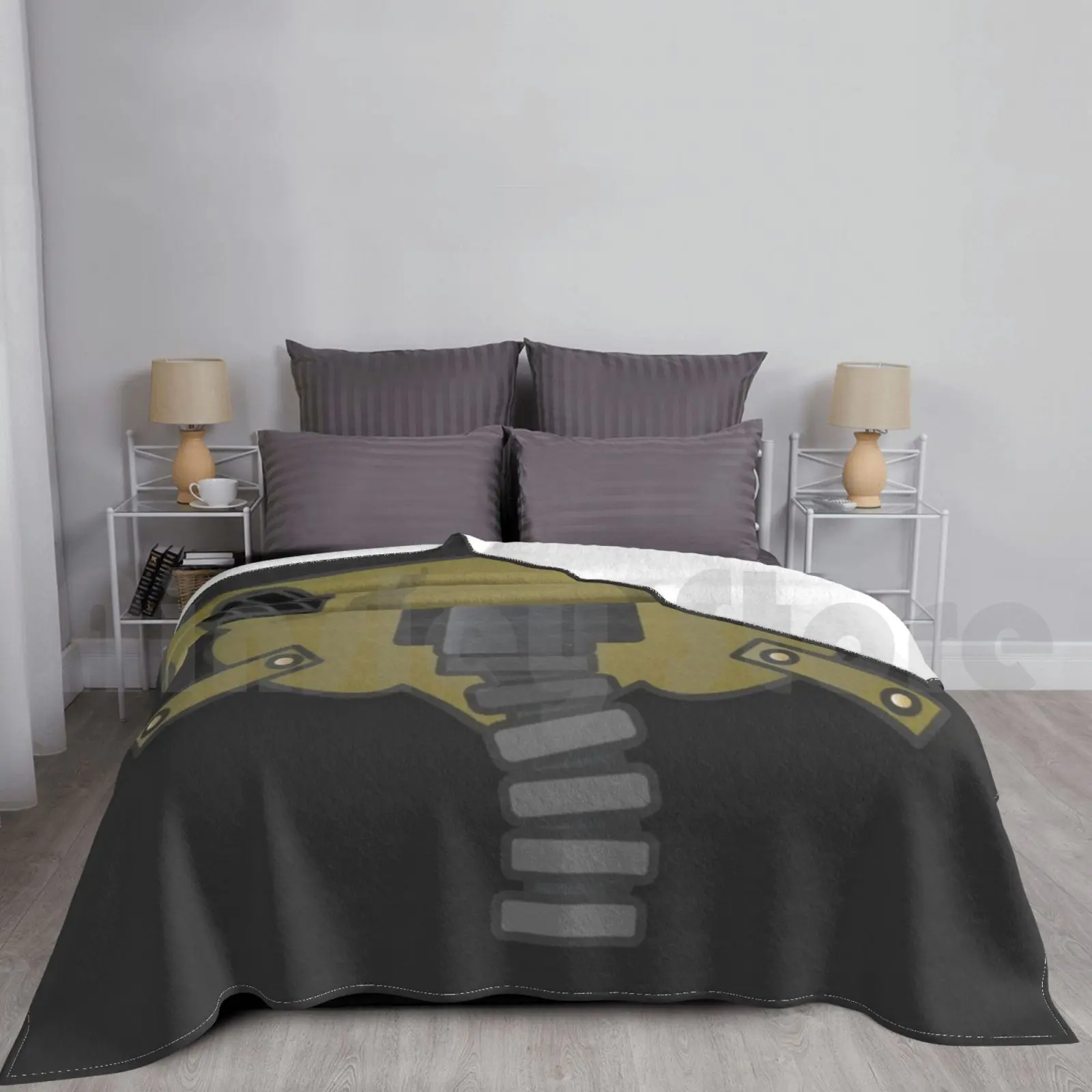 The Fighter Pilot Blanket Fashion Custom Fight Pilot Gas Steam Punk Dystopian Pilot Jet Fighter Respirator