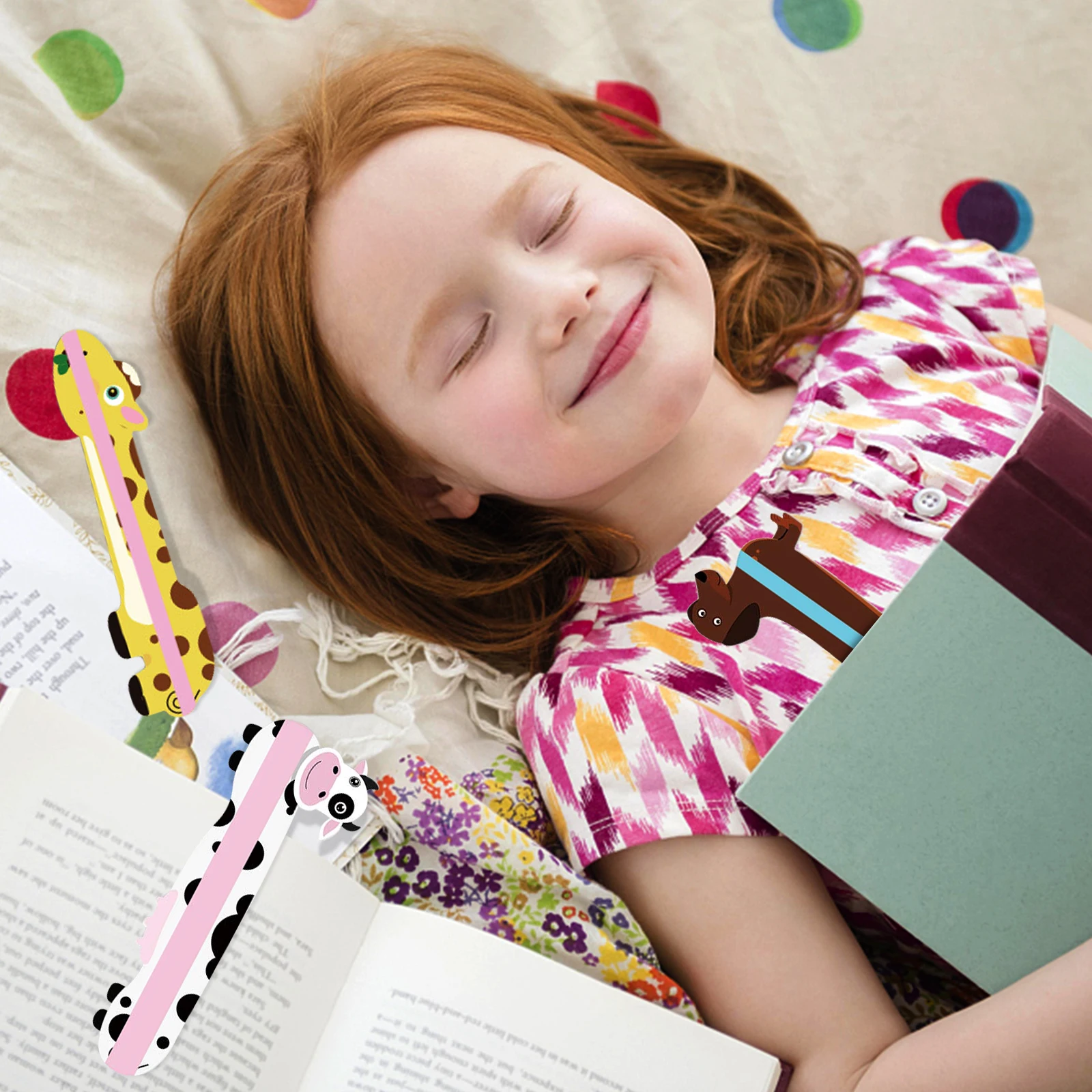 Creative Color Pet Plastic Bookmark Set Reading Guide With Reading Guide Bar Color Fluorescent Superimposed Bookmark Reading Aid