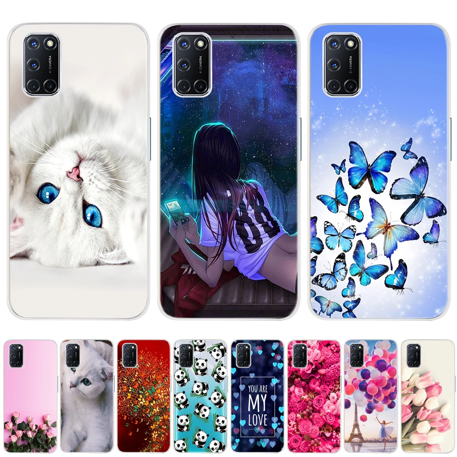 For Oppo A92 Case For Oppo A92 A72 A52 OppoA92 OppoA72 OppoA52 A 92 72 52 Case 6.5 inch Soft silicone TPU Back Phone Cover Case