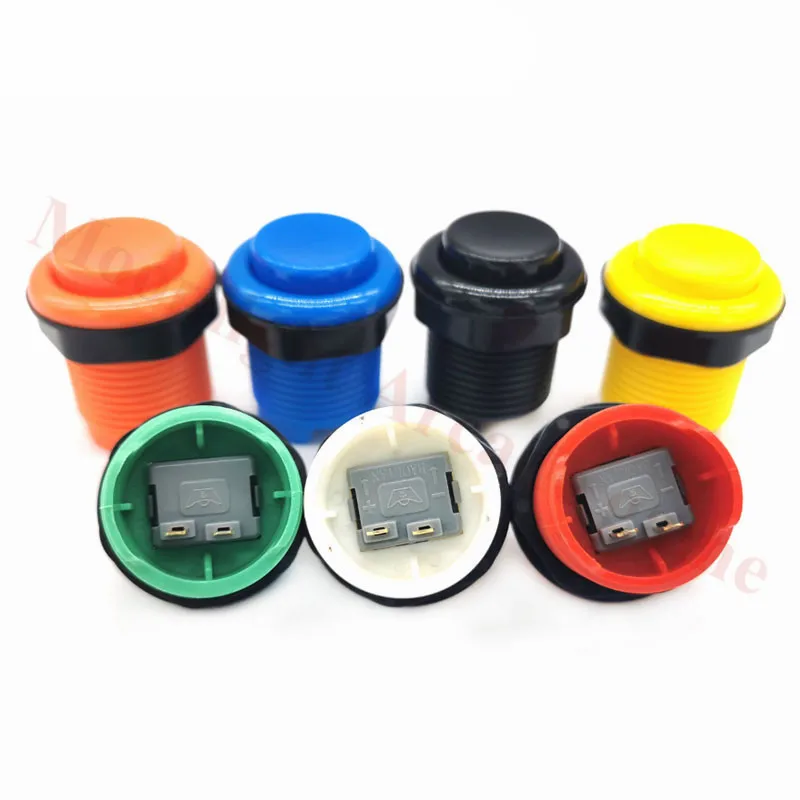 

50Pcs/Lot Good quality 28mm mounting hole arcade Concave push button with built-in microswitch for arcade game machine