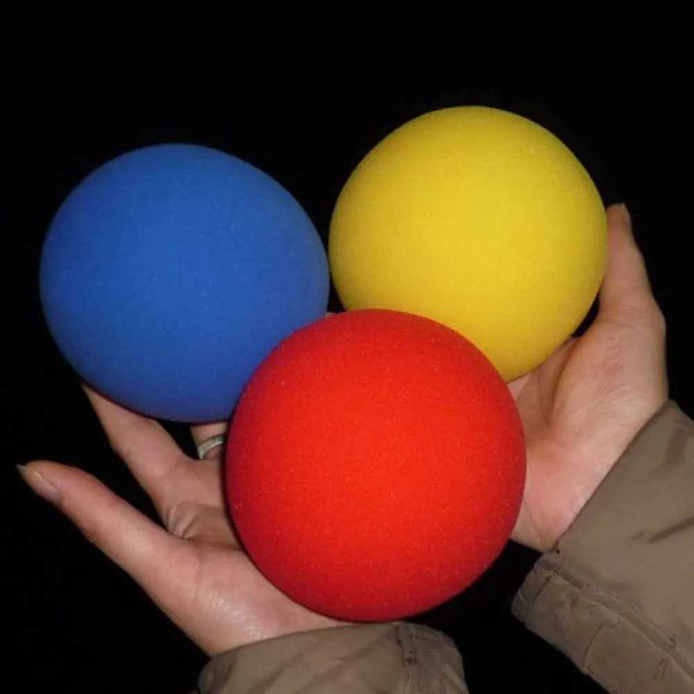 Super Sponge Ball (10cm) 3 Color for Choose Magic Tricks Stage Close Up Magia Ball Appeaing Magie Illusion Gimmick Props Magica