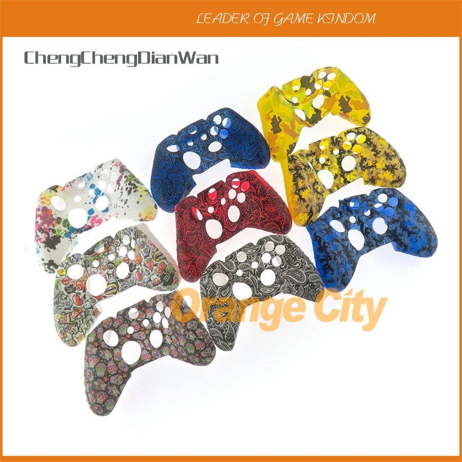 20pcs Water Transfer Printing Camo Silicone Cover Skin for Xbox One XBOXONE Controller Protector Case