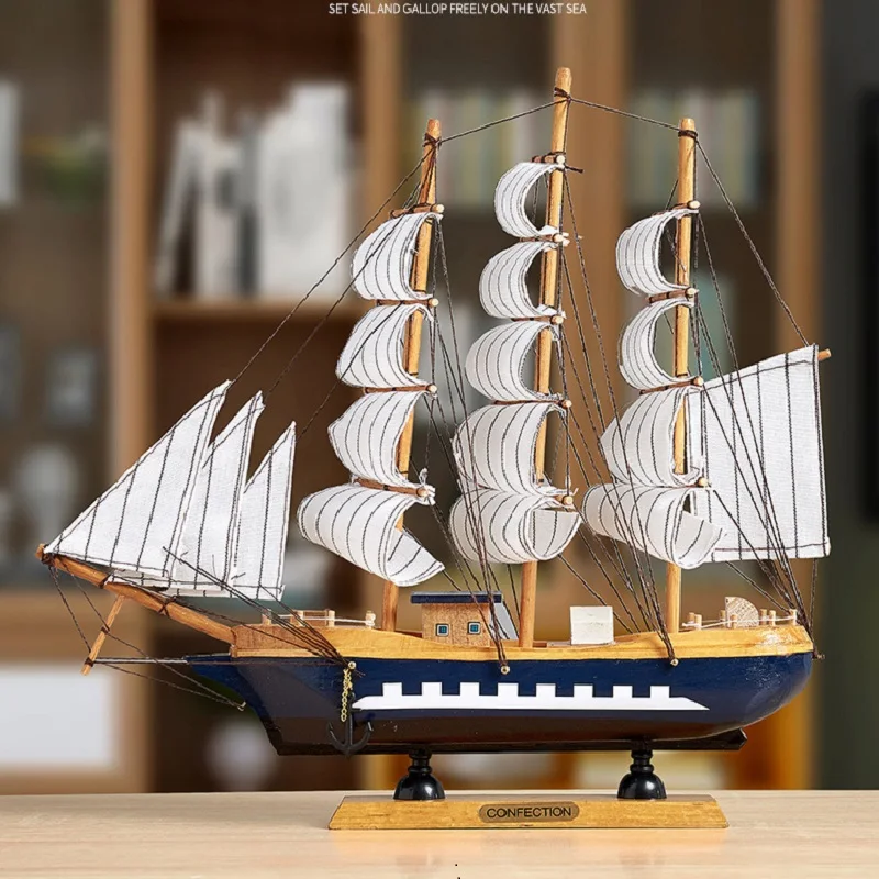 

Home Craft Ornaments Decoration Sailing Boat TV Bedroom Living Room Bookshelf Small Decora Accessories Decoracion Salon Casa