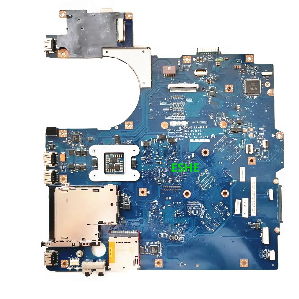 KML60 LA-4671P motherboard For Dell Vostro 1720 Laptop Motherboard 0P994J P994J 100% Fully Tested&High quality