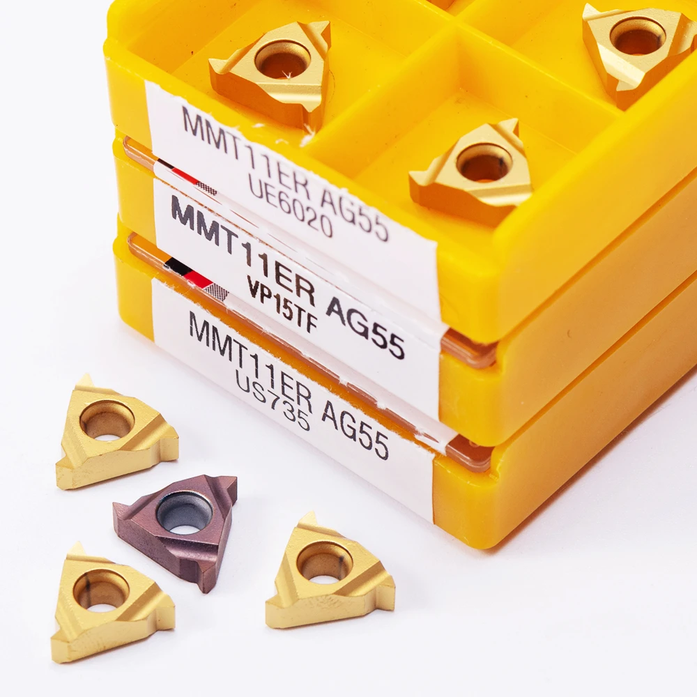 MMT16ER AG55 UE6020 US735 VP15TF سبائك الصلب تحول أداة قطع أداة قاطعة المطحنة CNC أداة 16ERAG5 5 قطّاعة سن اللولب 10 قطعة