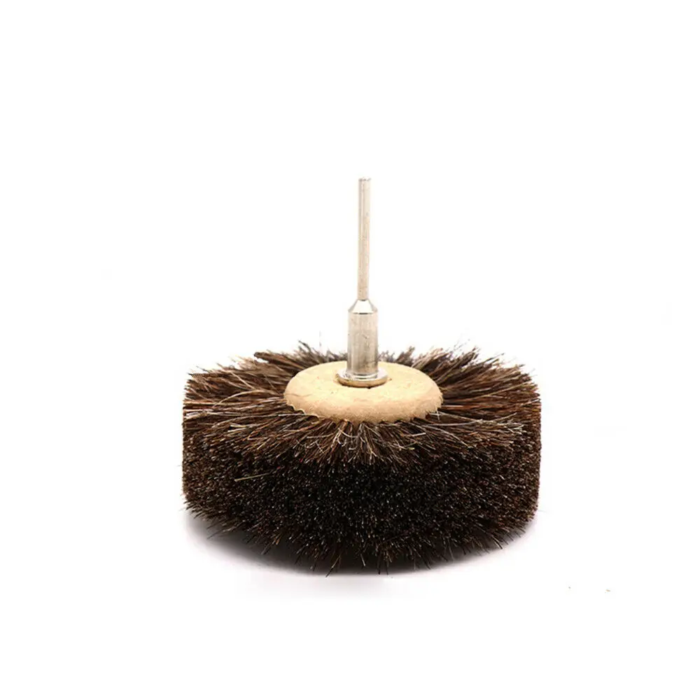 80Mm Sisal/ม้าผมแปรงลวดแปรงล้อ1/8 ''Shank สำหรับ Dremel โรตารี่