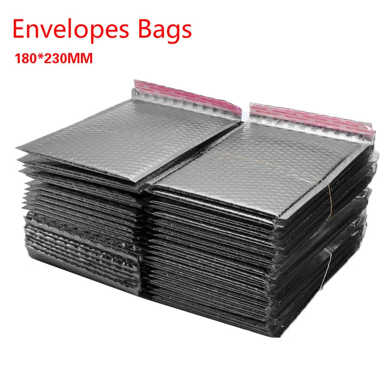 

50 PCS/Lot Different Specifications Gold Plating Paper Bubble Envelopes Bags Mailers Padded Shipping Envelope Bubble Mailing Bag