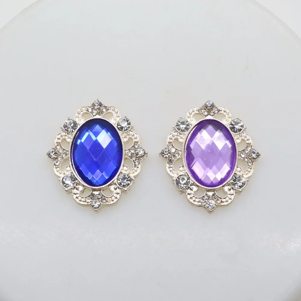 SKEY CIEL New 10Pcs/Lot Fashion 25*30mm Jewelry Accessories Flatback Brooches DIY Handwork Beautiful Decoration