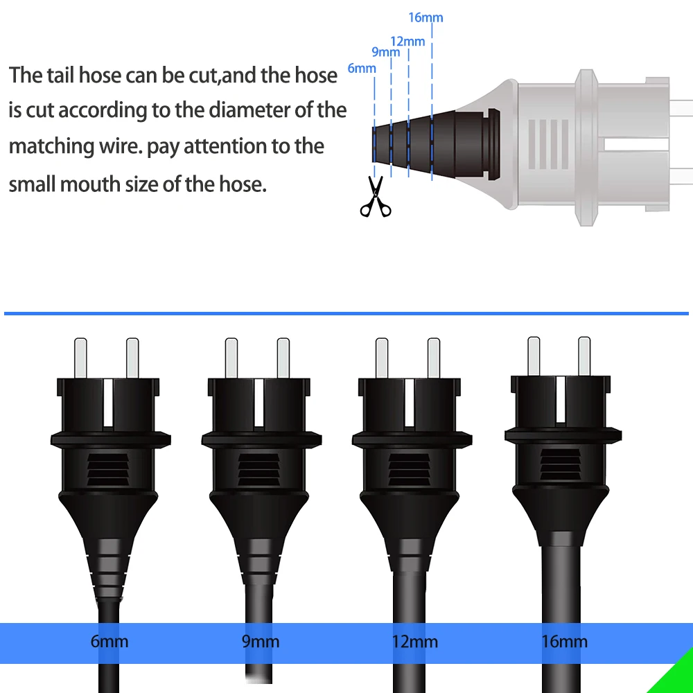 4000W 16A EU impermeabile IP54 alimentazione elettrica industriale francese spina ricaricabile presa maschio adattatore per presa