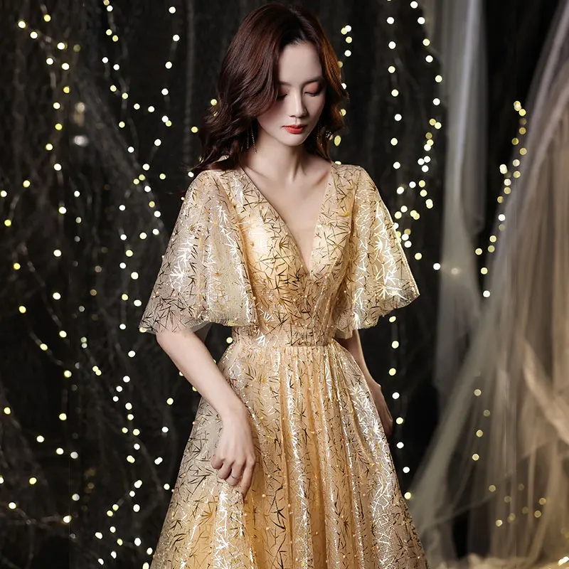 

Vestido De Festa Sweet pink Lace V-neck Long Evening Dress Bride Party Sexy Backless beads pearls Prom Dresses lace-up