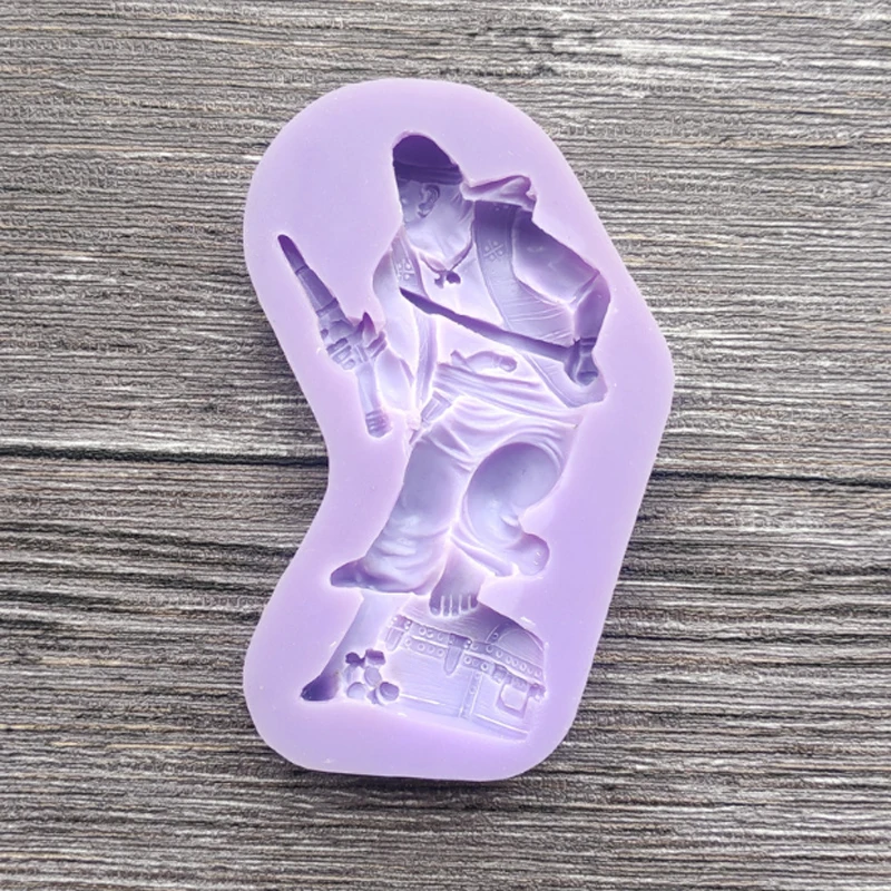 Pirate Silicone Mold Fondant Cake Decorating Mould Sugarcraft Chocolate Cookies Baking Tools Kitchenware For Cakes Gumpaste Form