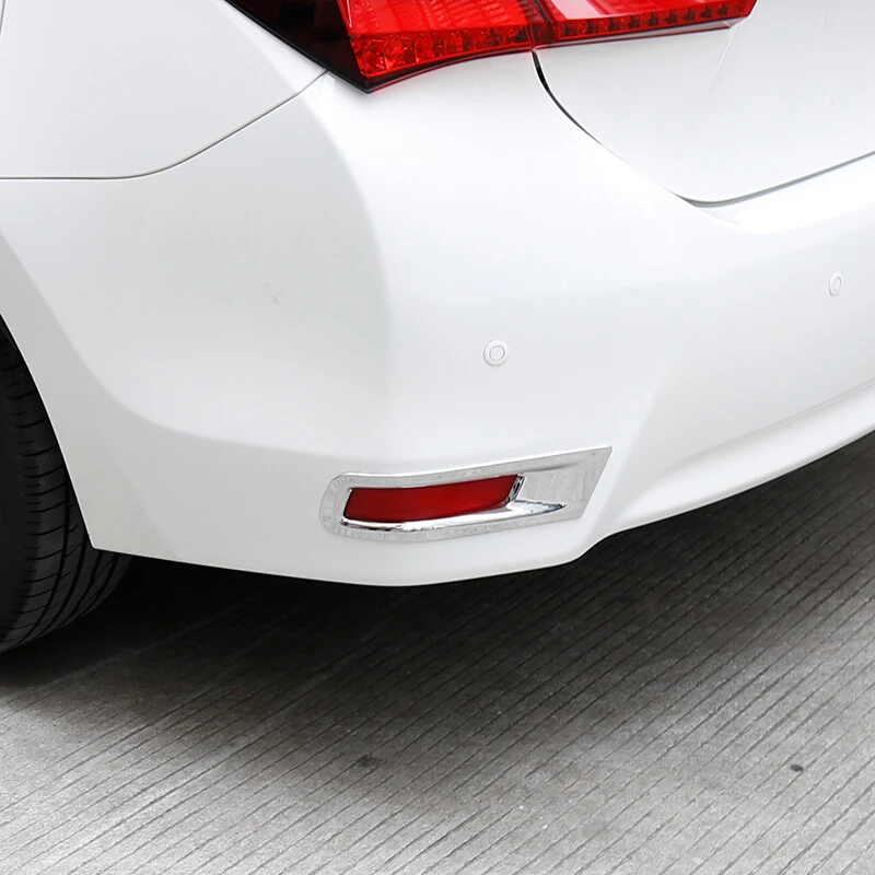 ABS Chrome For Toyota Corolla 2014 2015 2016 2017 Accessories Car Rear Fog Light Cover Lamp Bazel Trim Sticker Styling 2Pcs