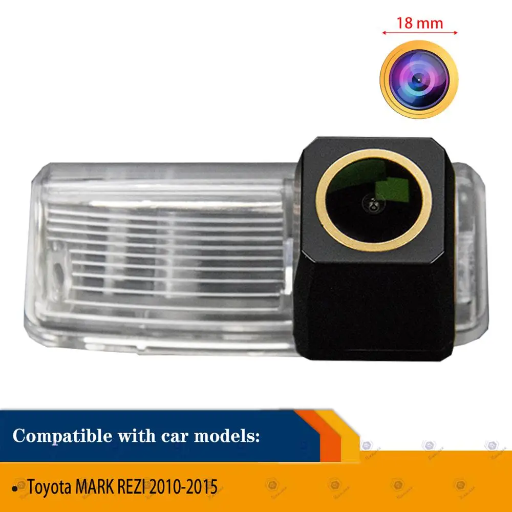 HD 1280x720p Golden Camera Car Rear View Reversing Backup Camera Night Vision Waterproof Camera for Toyota MARK REZI 2010-2015