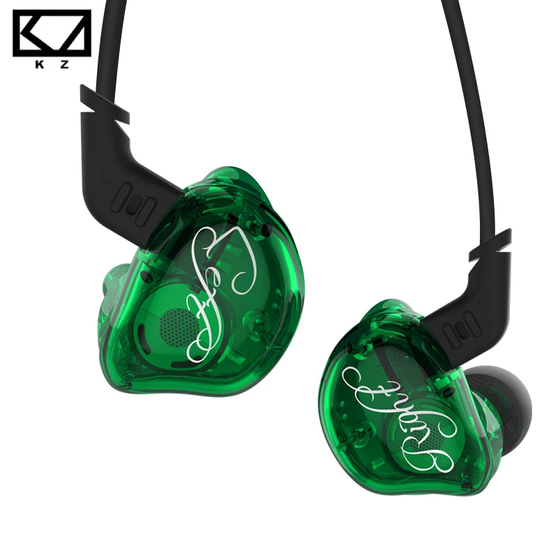 KZ ZSR Headphones Hybrid Technology 2BA+1DD In Ear Wired Earphones With Microphone HIFI Bass Noise Cancelling Earbuds Headset