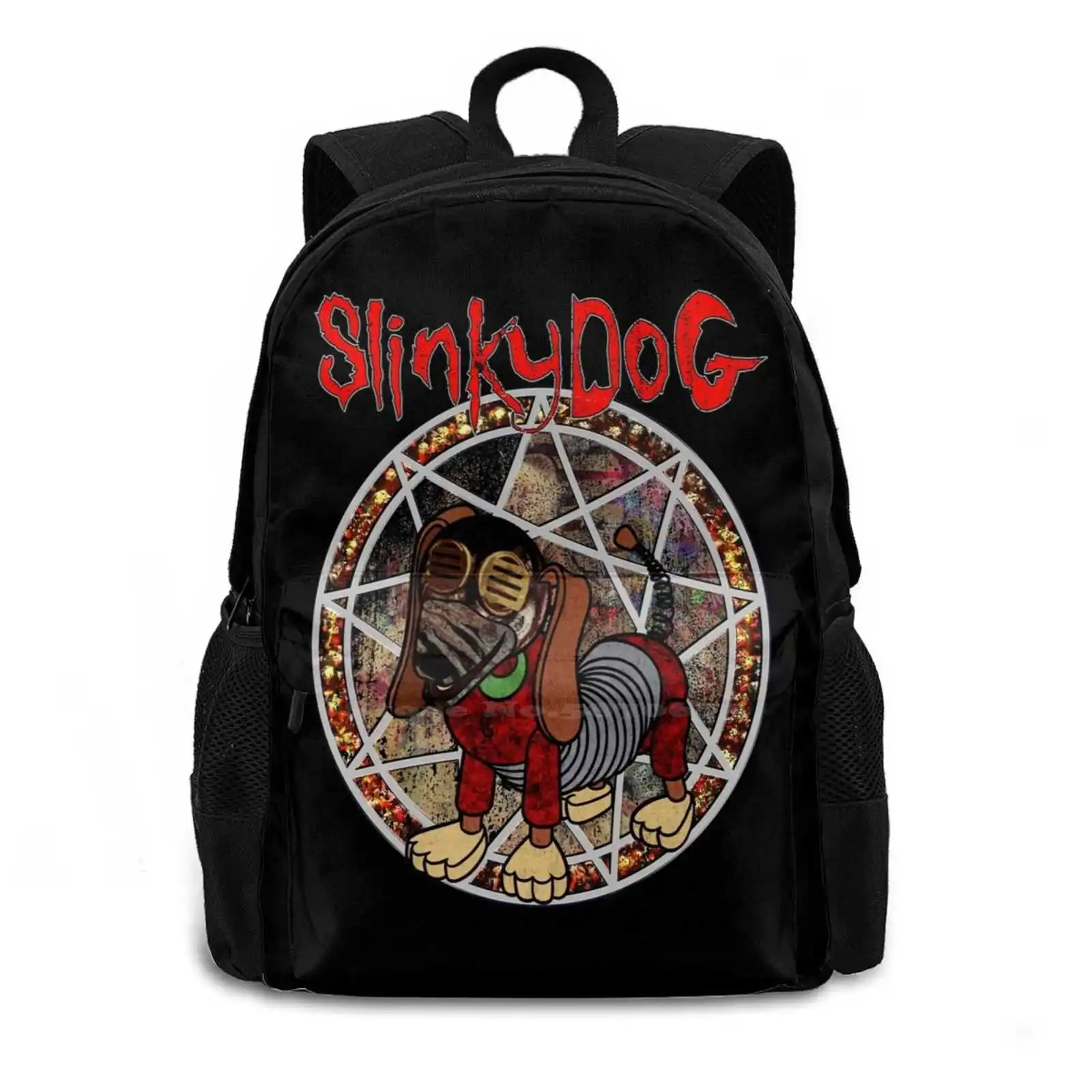 Dog Hot Sale Schoolbag Backpack Fashion Bags Funny Skull Streetwear Retro Vintage Halloween 80S 70S Scary Gothic Cult Movie