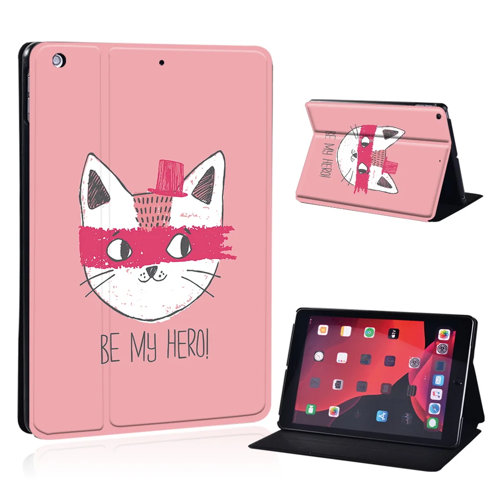 Tablet Case for IPad 10.2 inch 9th Generation 2021 Fold Stand Cover for Apple ipad 9 10.2 Cute Cartoon Pattern Protective Case