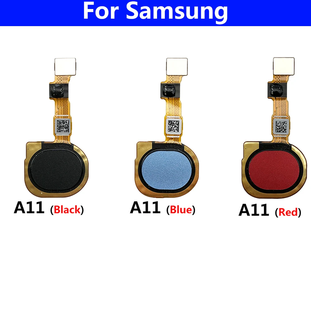 New Home Button FingerPrint Touch ID Sensor Flex CableFor Samsung A10S A107 A107F A20S A207 A207F A11 A20 A21s Replacement Parts