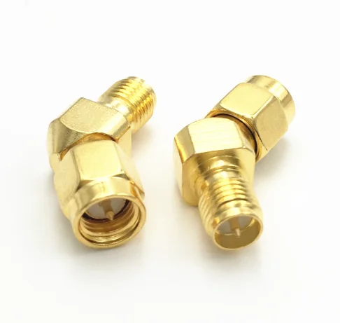 2pcs SMA/RPSMA To SMA /RP-SMA 45 135 Degree Adapter Connector For FPV 1