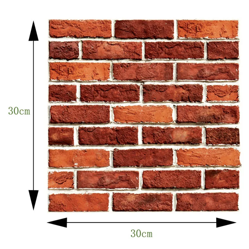 3D Wall Panels Foam Brick Tiles Peel and Stick Planks for Living Room Bedroom TV Background Wall Decor Self Adhesive Wallpaper