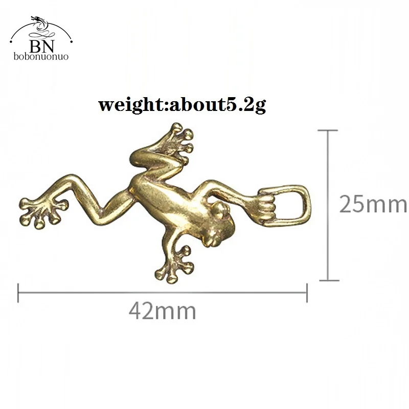 Retro Copper Small Cute Frog Figurines Miniature Desktop Ornament Decorations Accessories Metal Brass Animal Toad Tea Pet Decors